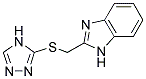 2-[(4H-1,2,4-TRIAZOL-3-YLTHIO)METHYL]-1H-BENZIMIDAZOLE Struktur