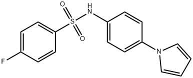 4-FLUORO-N-[4-(1H-PYRROL-1-YL)PHENYL]BENZENESULFONAMIDE Struktur