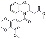 METHYL 2-[4-(3,4,5-TRIMETHOXYBENZOYL)-3,4-DIHYDRO-2H-1,4-BENZOXAZIN-3-YL]ACETATE Struktur