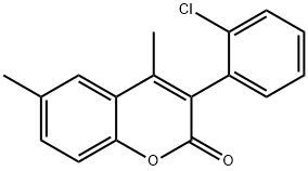 3(2'-CHLOROPHENYL)-4,6-DIMETHYLCOUMARIN Struktur