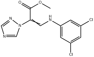 METHYL (E)-3-(3,5-DICHLOROANILINO)-2-(1H-1,2,4-TRIAZOL-1-YL)-2-PROPENOATE Struktur