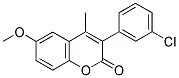 3(3'-CHLOROPHENYL)-6-METHOXY-4-METHYLCOUMARIN Struktur