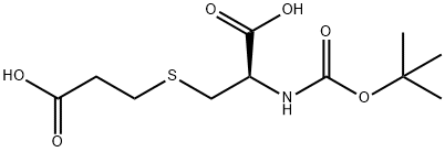 BOC-S-CARBOXYETHYL-L-CYSTEINE Struktur