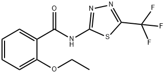 2-ETHOXY-N-[5-(TRIFLUOROMETHYL)-1,3,4-THIADIAZOL-2-YL]BENZAMIDE Struktur