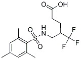 5,5,5-TRIFLUORO-4-([(MESITYLSULFONYL)AMINO]METHYL)PENTANOIC ACID Struktur