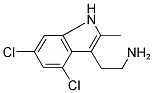 2-(4,6-DICHLORO-2-METHYL-1H-INDOL-3-YL)-ETHYLAMINE Struktur