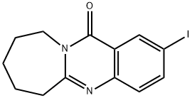 2-IODO-7,8,9,10-TETRAHYDROAZEPINO[2,1-B]QUINAZOLIN-12(6H)-ONE Struktur