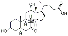 7-KETO-3A,12A-DIHYDROXY-5A-CHOLANIC ACID Struktur