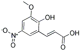 2-HYDROXY-3-METHOXY-5-NITROCINNAMIC ACID Struktur