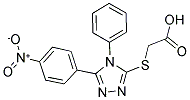 [[5-(4-NITROPHENYL)-4-PHENYL-4H-1,2,4-TRIAZOL-3-YL]THIO]ACETIC ACID Struktur