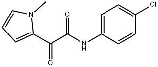 N-(4-CHLOROPHENYL)-2-(1-METHYL-1H-PYRROL-2-YL)-2-OXOACETAMIDE Struktur