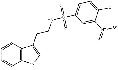 ((4-CHLORO-3-NITROPHENYL)SULFONYL)(2-INDOL-3-YLETHYL)AMINE Struktur