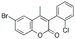 6-BROMO-3(2'-CHLOROPHENYL)-4-METHYLCOUMARIN Struktur