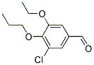 3-CHLORO-5-ETHOXY-4-PROPOXYBENZALDEHYDE Struktur