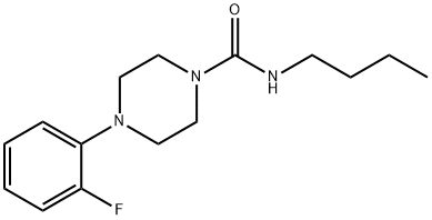 N-BUTYL(4-(2-FLUOROPHENYL)PIPERAZINYL)FORMAMIDE Struktur