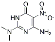 6-AMINO-2-(DIMETHYLAMINO)-5-(NITRO)PYRIMIDIN-4(3H)-ONE Struktur