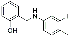 2-[(3-FLUORO-4-METHYLANILINO)METHYL]BENZENOL Struktur