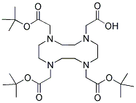 4,7,10-TRI-(T-BUTYLOXYCARBONYLMETHYL)-1,4,7,10-TETRAAZACYCLODODECAN-1-YL-ACETIC ACID Struktur