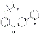 4-(2-FLUOROPHENYL)PIPERAZINYL 3-(1,1,2,2-TETRAFLUOROETHOXY)PHENYL KETONE Struktur