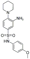 3-AMINO-N-(4-METHOXY-PHENYL)-4-PIPERIDIN-1-YL-BENZENESULFONAMIDE Struktur