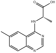 2-(6-METHYL-QUINAZOLIN-4-YLAMINO)-PROPIONIC ACID Struktur