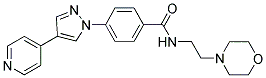 N-(2-MORPHOLINOETHYL)-4-[4-(PYRIDIN-4-YL)-1H-PYRAZOL-1-YL]BENZAMIDE Struktur