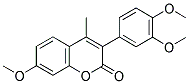 3(3',4'-DIMETHOXYPHENYL)-7-METHOXY-4-METHYLCOUMARIN Struktur