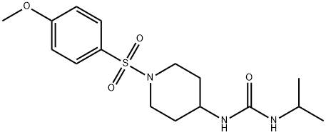 N-ISOPROPYL-N'-(1-[(4-METHOXYPHENYL)SULFONYL]-4-PIPERIDINYL)UREA Struktur