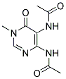 N-[4-(ACETYLAMINO)-1-METHYL-6-OXO-1,6-DIHYDROPYRIMIDIN-5-YL]ACETAMIDE Struktur