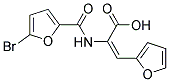 2-[(5-BROMO-2-FUROYL)AMINO]-3-(2-FURYL)ACRYLIC ACID Struktur