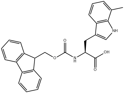 FMOC-7-METHYL-DL-TRYPTOPHAN Struktur