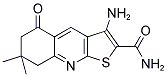 3-AMINO-7,7-DIMETHYL-5-OXO-5,6,7,8-TETRAHYDRO-THIENO[2,3-B]QUINOLINE-2-CARBOXYLIC ACID AMIDE Struktur