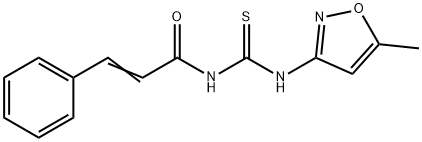 N-(((5-METHYLISOXAZOL-3-YL)AMINO)THIOXOMETHYL)-3-PHENYLPROP-2-ENAMIDE Struktur