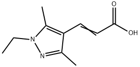 3-(1-ETHYL-3,5-DIMETHYL-1H-PYRAZOL-4-YL)-ACRYLIC ACID Struktur