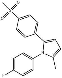 1-(4-FLUOROPHENYL)-2-METHYL-5-[4-(METHYLSULFONYL)PHENYL]-1H-PYRROLE Struktur