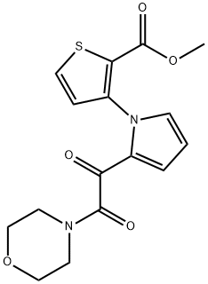 METHYL 3-[2-(2-MORPHOLINO-2-OXOACETYL)-1H-PYRROL-1-YL]-2-THIOPHENECARBOXYLATE Struktur