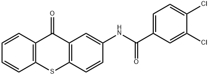 3,4-DICHLORO-N-(9-OXO-9H-THIOXANTHEN-2-YL)BENZENECARBOXAMIDE Struktur