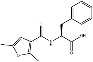 2-[(2,5-DIMETHYL-FURAN-3-CARBONYL)-AMINO]-3-PHENYL-PROPIONIC ACID Struktur