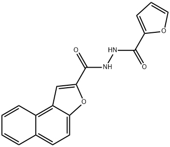 N'-(2-FURYLCARBONYL)NAPHTHO[2,1-B]FURAN-2-CARBOHYDRAZIDE Struktur