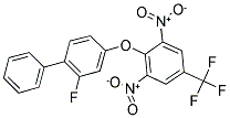 2,6-DINITRO-4-(TRIFLUOROMETHYL)PHENYL 2-FLUORO[1,1'-BIPHENYL]-4-YL ETHER Struktur