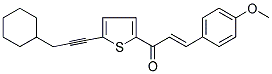 1-[5-(3-CYCLOHEXYLPROP-1-YNYL)-2-THIENYL]-3-(4-METHOXYPHENYL)PROP-2-EN-1-ONE Struktur