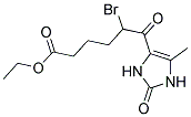 ETHYL 5-BROMO-6-(5-METHYL-2-OXO-2,3-DIHYDRO-1H-IMIDAZOL-4-YL)-6-OXOHEXANOATE Struktur