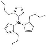 TRIS(BUTYLCYCLOPENTADIENYL)SCANDIUM Struktur