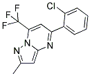 5-(2-CHLOROPHENYL)-2-METHYL-7-(TRIFLUOROMETHYL)PYRAZOLO[1,5-A]PYRIMIDINE Struktur