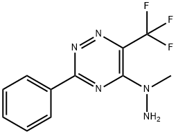 5-(1-METHYLHYDRAZINO)-3-PHENYL-6-(TRIFLUOROMETHYL)-1,2,4-TRIAZINE Struktur