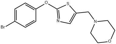 4-([2-(4-BROMOPHENOXY)-1,3-THIAZOL-5-YL]METHYL)MORPHOLINE Struktur