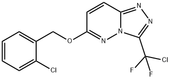 2-CHLOROBENZYL 3-[CHLORO(DIFLUORO)METHYL][1,2,4]TRIAZOLO[4,3-B]PYRIDAZIN-6-YL ETHER Struktur