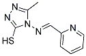 5-METHYL-4-[(PYRIDIN-2-YLMETHYLENE)-AMINO]-4H-[1,2,4]TRIAZOLE-3-THIOL Struktur