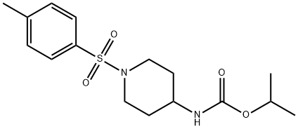 ISOPROPYL N-(1-[(4-METHYLPHENYL)SULFONYL]-4-PIPERIDINYL)CARBAMATE Struktur