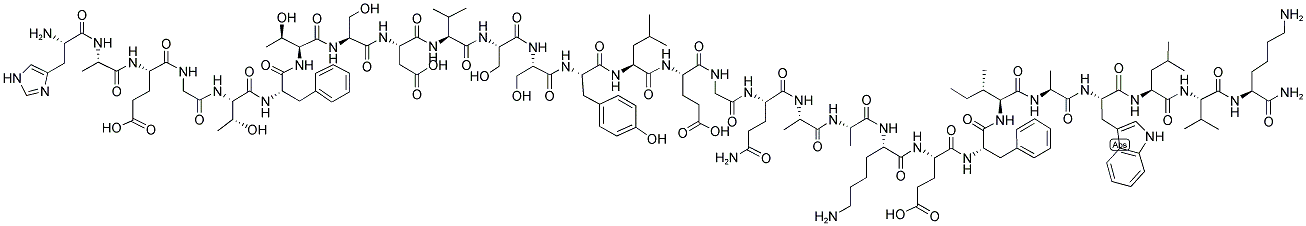 GLUCAGON-LIKE PEPTIDE-I (7-34) AMIDE, HUMAN Struktur